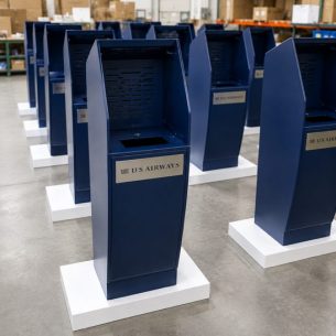 kiosk check in fabrication