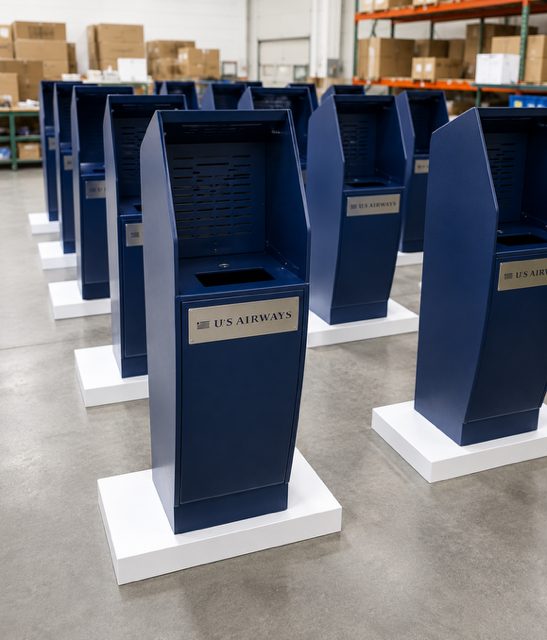 kiosk check in fabrication