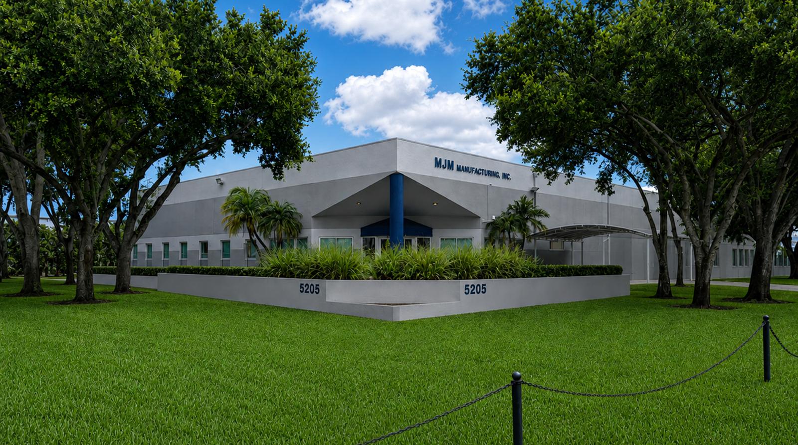 MJM Manufacturing headquarters in Miami Gardens, Florida, where parts are made in the USA